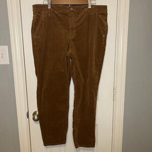 Democracy Women's Corduroy Pants‎ Brown "Ab"solution Size 14 Straight Leg